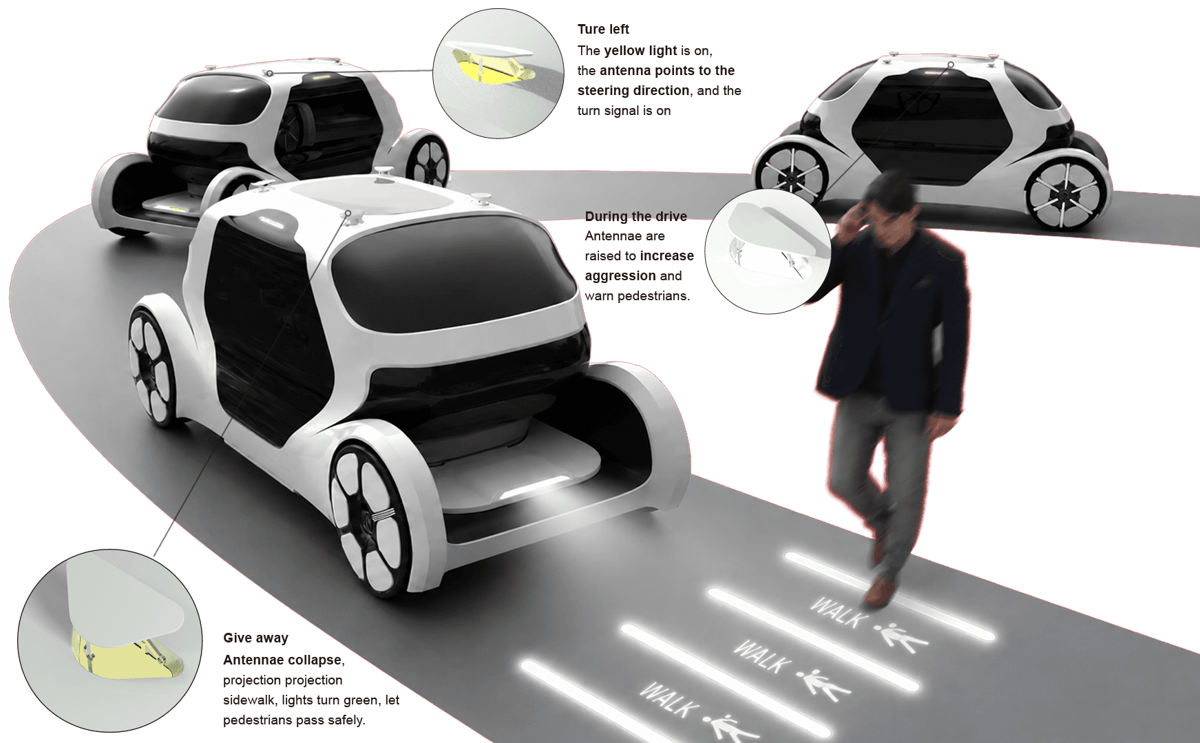 Fluxion lighting and pedestrian signal design
