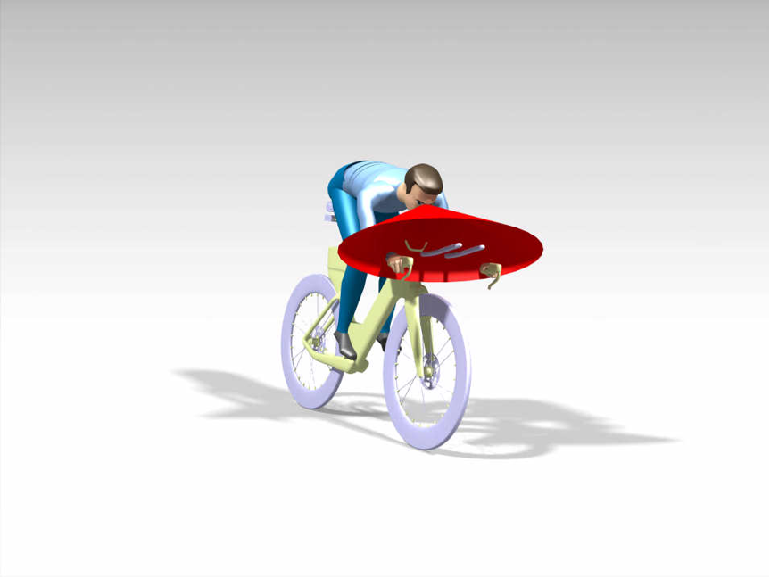 Digital rider posture analysis with aerodynamic fairing envelope